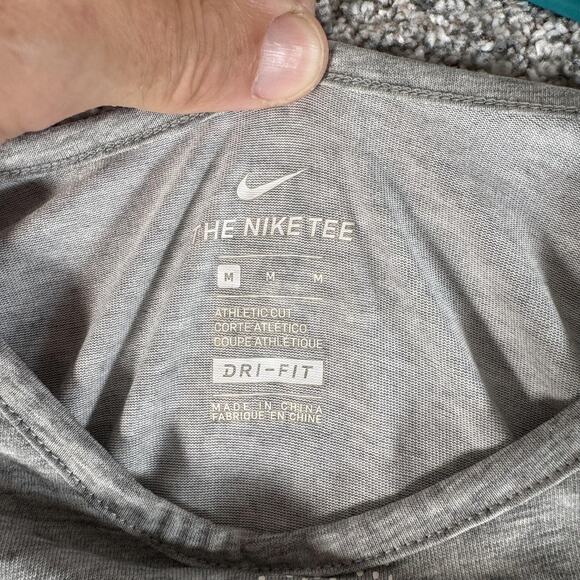 Nike Tank Top Mens Medium Gray Dri-FIT Running Training Sleeveless 911516-063 - Picture 4 of 9